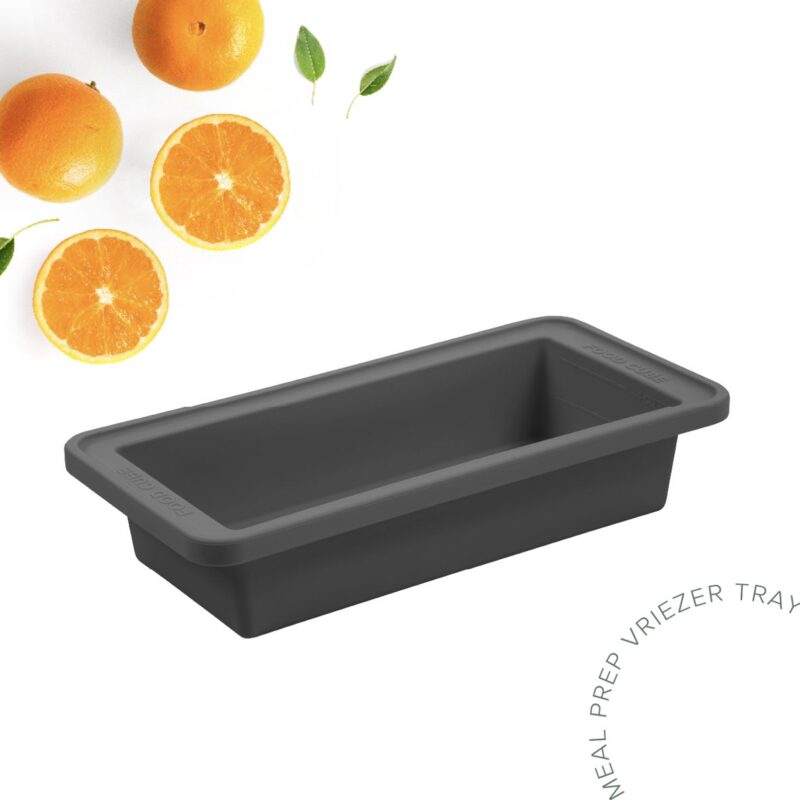 Food Cube Freezer Storage Container - Meal Prep Container - 1000ML Grey