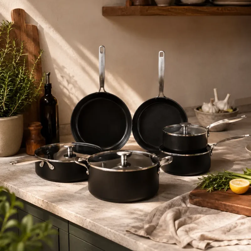 Element Expert Cookware Set 10pcs Black hover image