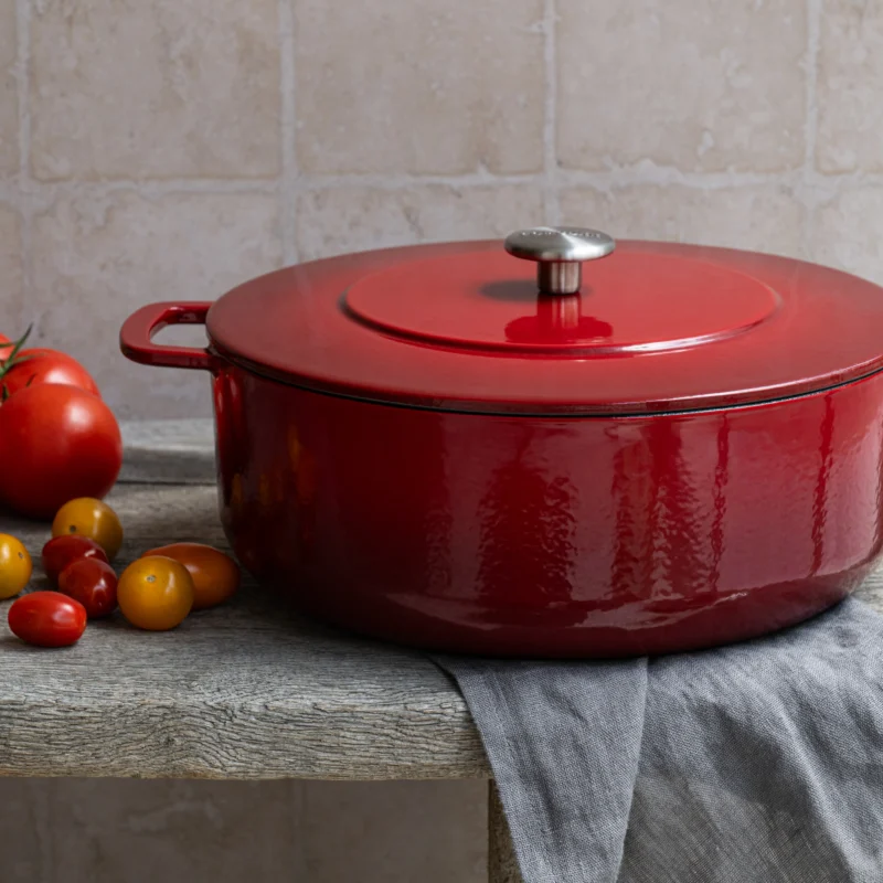 Cast Iron Dutch Oven Ø 28 cm Cherry hover image