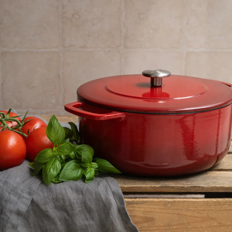 Cast Iron Dutch Oven Ø 24 cm Cherry hover image