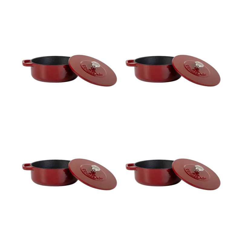 Mini Dutch Oven 12cm Set 4pcs Bordeaux hover image
