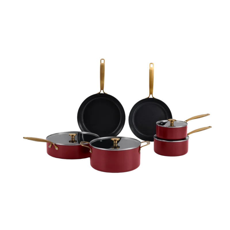 Element Expert Cookware Set 10pcs Bordeaux