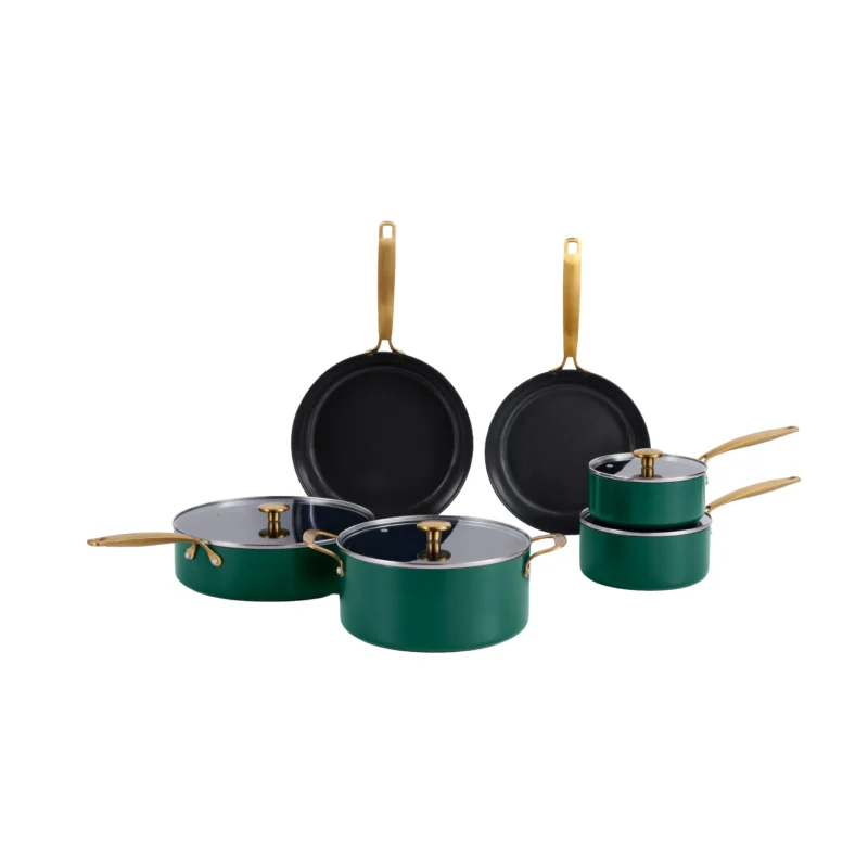 Element Expert Cookware Set 10pcs Holly Green