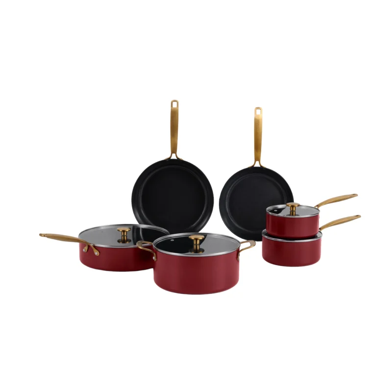 Element Expert Cookware Set 10pcs Bordeaux