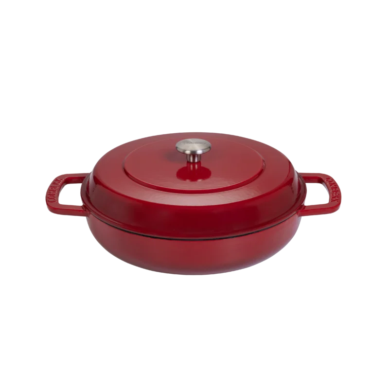 Cast Iron Braiser Ø 28 cm Cherry