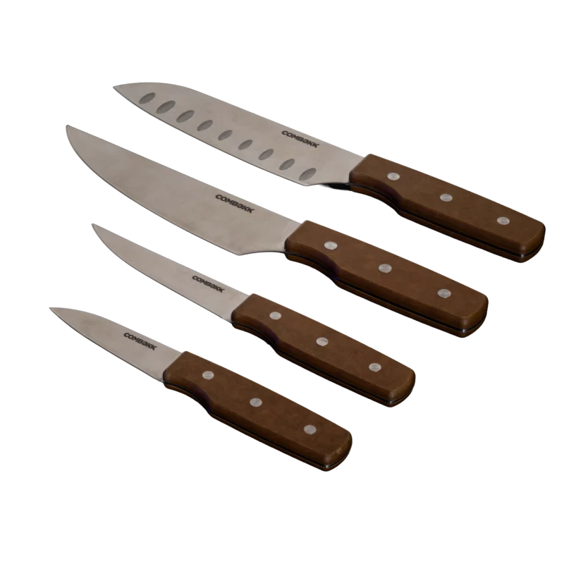 Knive Set 4pcs FSC Pressed Wood