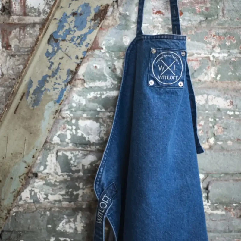 Witloft By Combekk - Recycled Denim Apron Blue Long hover image