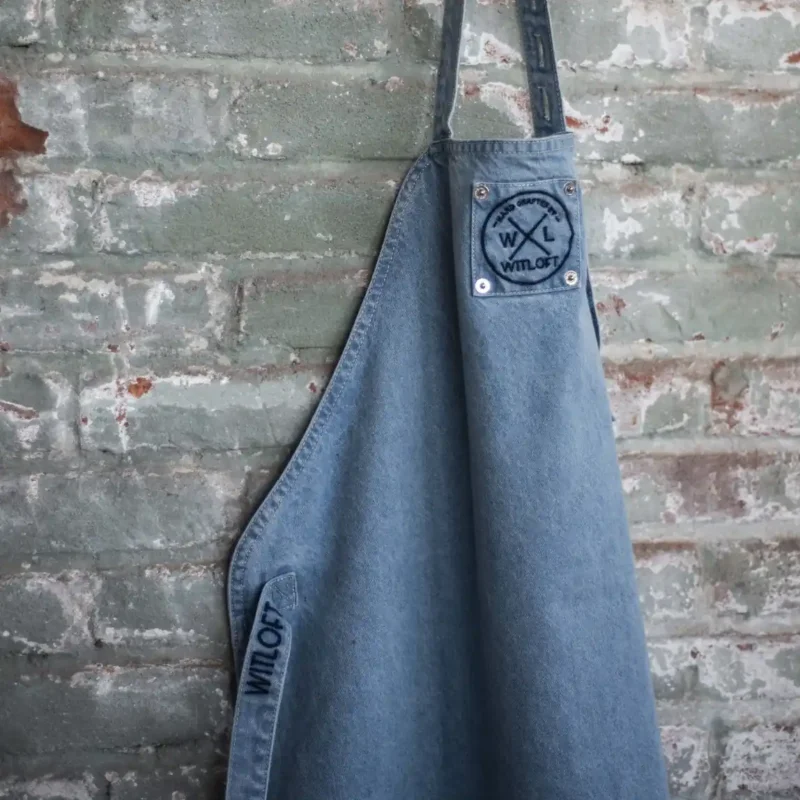Witloft By Combekk - Recycled Denim Apron Light Blue Short hover image