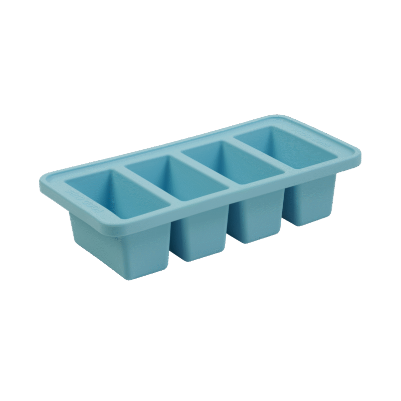 Food Cube Freezer Storage Container 4x250ML Blue